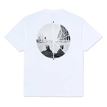 Polar Skate Co Fill Logo T-shirt Happy Sad White